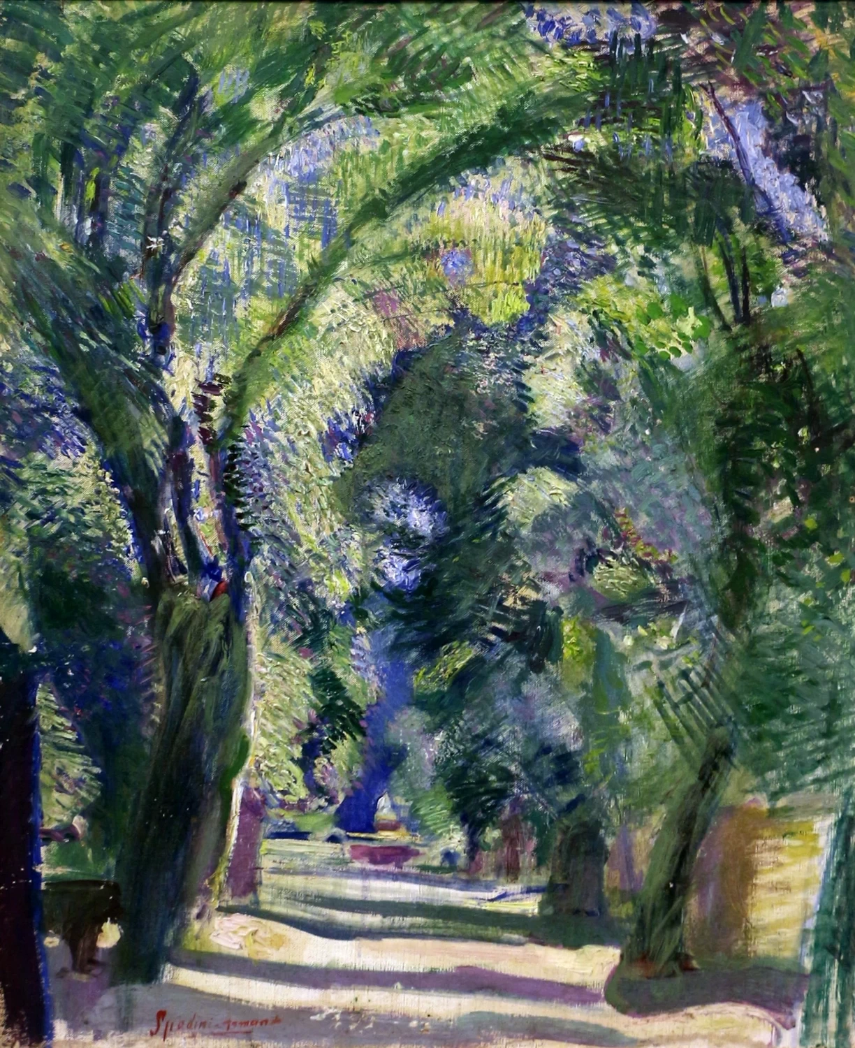 Viale a villa Borghese, 1912 - Galleria d'Arte Moderna, Villa Reale di Milano